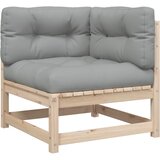  3-dijelni set vrtnih sofa od masivne borovine s jastucima | Eponuda.com