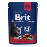 Hrana za mace BRIT premium Pouches gov.graš.100g