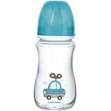 Canpol baby flašica široki vrat, antikolik toys blue car 240ml