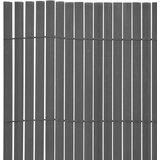 Dvostrana vrtna ograda PVC 90 x 500 cm siva | shoptok.hr