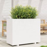 vidaXL Vrtna sadilica bijela 90x40x72 5 cm od masivne borovine Cijene