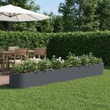  Povišeni vrtni krevet Antracit 380 x 40 x 40 cm Čelik | shoptok.hr