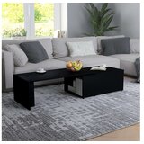  Stolić za kavu crni 150 x 50 x 35 cm od iverice | shoptok.hr