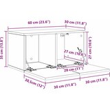  Set TV komoda Zidne Staro drvo Konstruirano drvo | shoptok.hr
