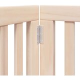 vidaXL Vrata za pse s vratašcima 9 panela sklopiva 450 cm drvo topole | shoptok.hr