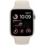 Apple Watch SE (2022) 40mm (GPS Only) Aluminium Case Starlight Gold Sport Band Zlata