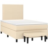  box spring s madracem krem 120 x 190 cm od tkanine | shoptok.hr