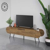 Marckeric TV komoda u dekoru oraha u prirodnoj boji 195x57 cm Saluso – | shoptok.hr