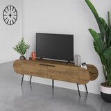 Marckeric TV omarica v orehovem dekorju v naravni barvi 195x57 cm Saluso – | Shoptok.si