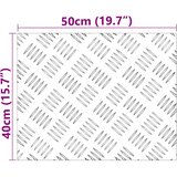  Stepenica Pravokutni 2 pcs Srebrno 50 x 40 cm Aluminij | shoptok.hr