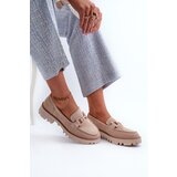 S. BARSKI Women's Beige Suede Moccasins with Ornament D&A | Shoptok.si