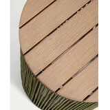 Kave Home Okrogla vrtna mizica z mizno ploščo iz akacije ø 40 cm Dandara – | Shoptok.si