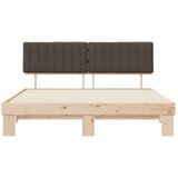  Krevetni okvir s tapiciranim uzglavljem Sivo-smeđa 180 x 200 cm | shoptok.hr