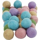  Pastelne filcane kuglice 64 kom | ePonuda.com