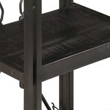 Police za knjige s 3 razine crne 40x30x80 cm masivno drvo manga | Eponuda.com