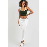 Madmext Skirt - White - Maxi cene