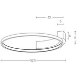  Zambelis 2077 - LED zidno svetlo LED/31W/230V prečnik 52,5 cm bela | Eponuda.com