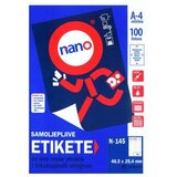NANO Etikete za laserske i ink-jet pisače, odljepljive , N-145, 48,5x25,4 mm, 100/1 | shoptok.hr