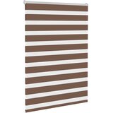 Zebra zavjesa Smeđa 115x100 cm Širina tkanine 110,9 cm Poliester | shoptok.hr
