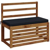  Jastučići za klupe - 2 dijela SOEST 2 kom. 100% poliester - Tamno plava 80 x 40 x 5 cm Melange | shoptok.hr