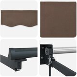  Povlačivi tende Sivosmeđa 3,5 x 2 m 100% Poliester i Aluminij | shoptok.hr