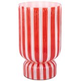 PT LIVING Crvena staklena vaza (visina 26 cm) Rayado Retro – Cijene