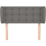  Vzglavje z ušesi temno siv 93x23x78/88 cm blago, (20792637) | Shoptok.si