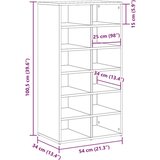  Stalak za cipele staro drvo 54x34x100 5 cm konstruirano drvo | shoptok.hr
