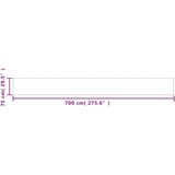  Balkonsko platno antracitno 75x700 cm 100 % poliester oxford | Shoptok.si