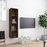 Ormarić za knjige / TV dimljeni hrast 143x30x36 cm drvo | shoptok.hr