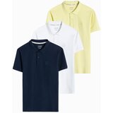 Ombre Set of men's pique knit polo shirts 3-pack | Shoptok.si