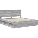  Konstrukcija postelje z vzglavjem Siva Sonoma 180 x 200 cm, (5000103713) | Shoptok.si