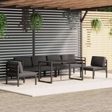  Vrtna sedežna garnitura 7-delna z blazinami aluminij antracit - - antracit siva - 42.35 - N/A - | Shoptok.si