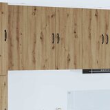 vidaXL Stenska kuhinjska omarica s polico Umetni hrast 80 x 31 x 80 cm | Shoptok.si
