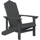  Vrtne stolice Adirondack 2 kom HDPE antracit | shoptok.hr