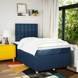  Krevet s oprugama i madracem plavi 120 x 190 cm od tkanine | shoptok.hr