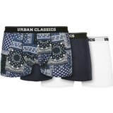 UC Men Organic Boxer Shorts 3-Pack Scarf Navy+Navy+White Cene