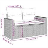  11-dijelni set vrtnih sofa od poliratana s jastucima crni | shoptok.hr