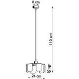  Obesna svetilka TULIP črna, (21348094) | Shoptok.si