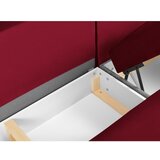 Cosmopolitan Design Crvena baršunasti sklopiva/s prostorom za odlaganje kutna garnitura (s lijevim kutom/u obliku slova "U") Kyoto – | shoptok.hr