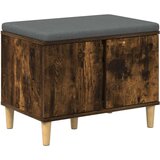  Haldna klop z blazino z vrati Dimljeni oreh 60 x 38 x 46 cm, (5000155628) | Shoptok.si