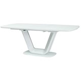  Stol ARMANI - MDF + staklo - bijeli | shoptok.hr
