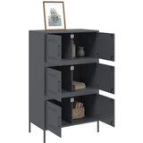  Visoka komoda antracit 67 x 39 x 113 cm čelična | Eponuda.ba