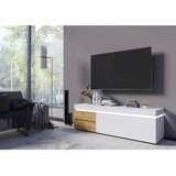 Modern Living Tv-element Luci, Bela, Barva Hrasta | Shoptok.si