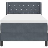  Krevet s opruga kutije Tamno siva 200 x 90 cm Baršun | shoptok.hr