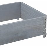  Vrtna sadilica siva 100x50 cm od masivne borovine | shoptok.hr