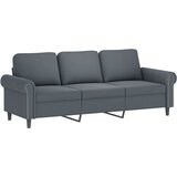  Trosjed s tabureom tamnosivi 180 cm baršunasti Siva | Shoptok.si