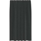 vidaXL Voile zavese z rod žepi 2 kosa črna | Shoptok.si