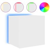  Zidni TV ormarić s LED svjetlima bijeli 40,5 x 35 x 40 cm | shoptok.hr