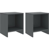 vidaXL Noćni ormarići 2 kom tamnosivi 35x30x40 cm od masivne borovine Cijene
